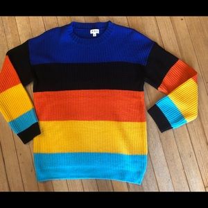 POL Multicolored Stripe Sweater